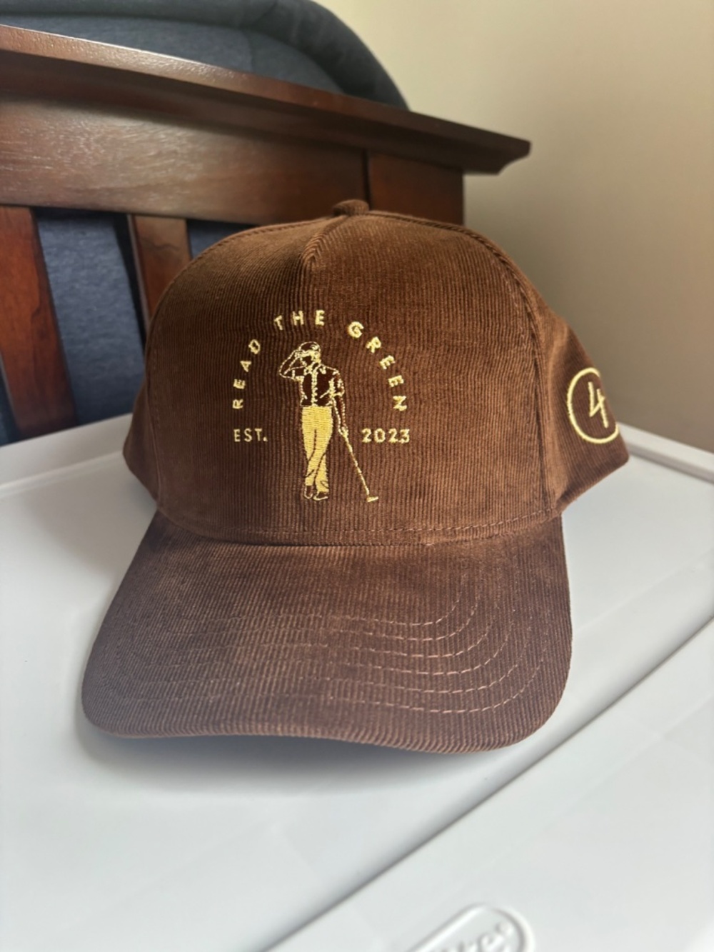 Read the Green Hat brown corduroy
